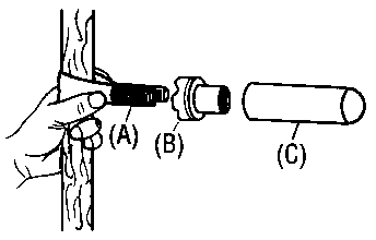 T-grip attach illustration